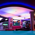 Poczekalnia z sufitem napinanym w Wrocławiu