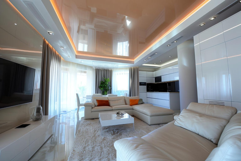 Zalety i wady sufitów napinanych z nadrukiem fotograficznym