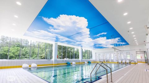 Sufit napinany niebo